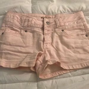 light pink shorts